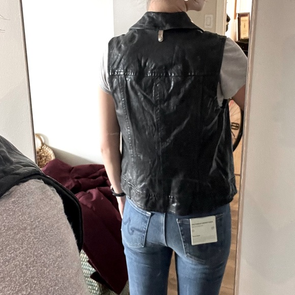 Mackage genuine lamb leather biker vest - Picture 5 of 7
